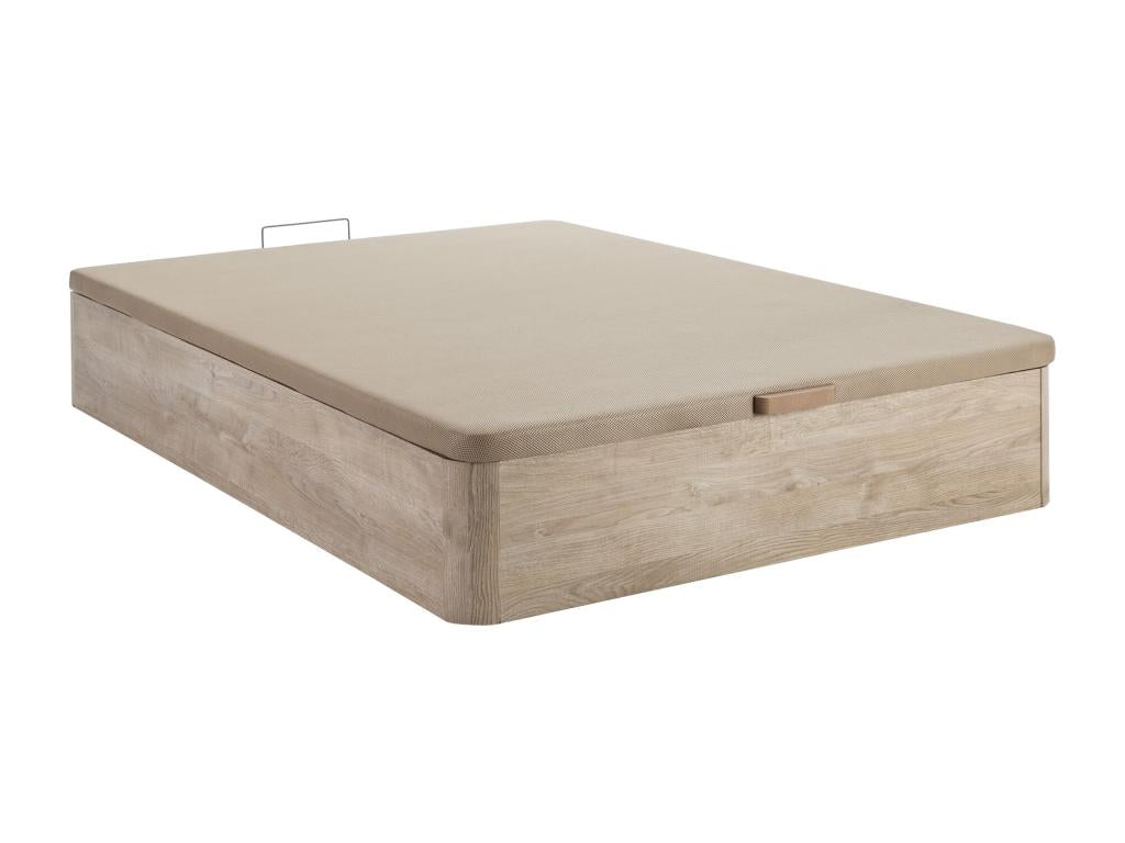Sommier coffre 140x200 cm - Naturel clair - Dekonao USTF96838