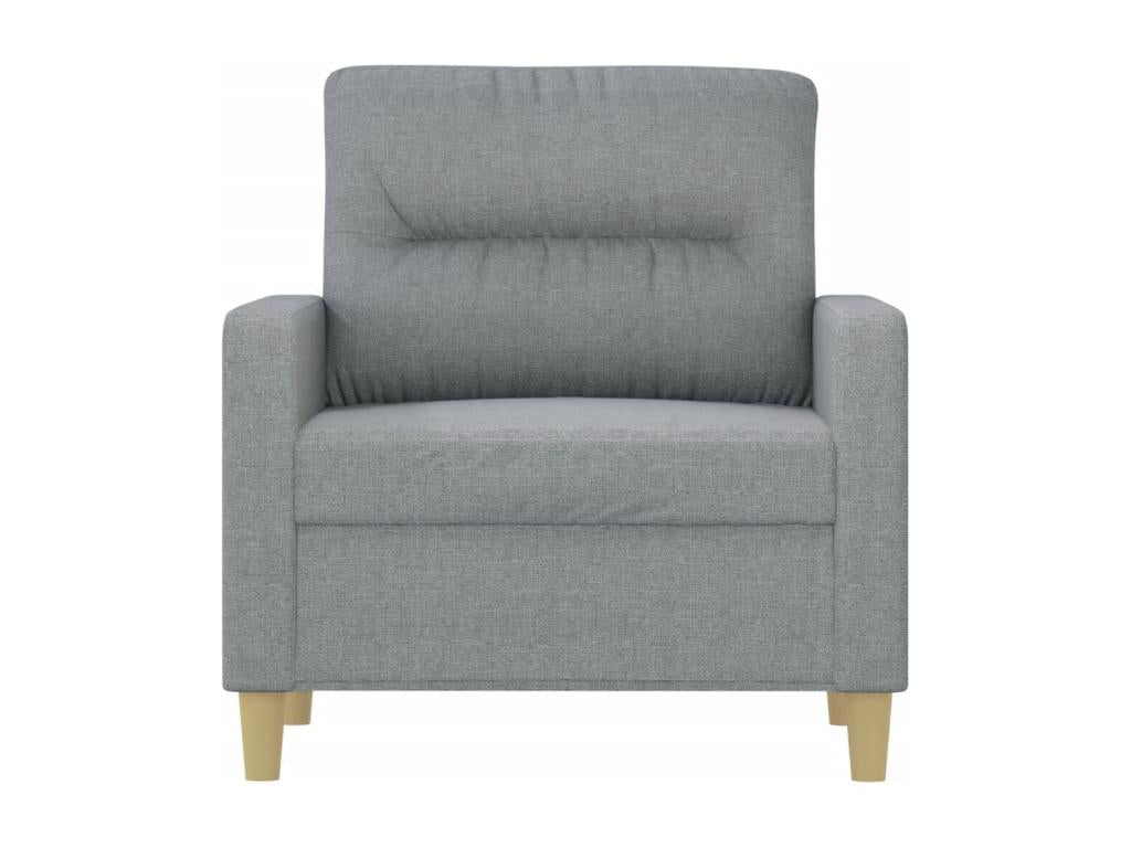 Fauteuil Gris clair 60 cm Tissu UQNS78480