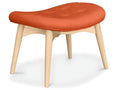 Repose-pieds tapissé en lin - Design scandinave - Bois - Nobellea JBFI59439