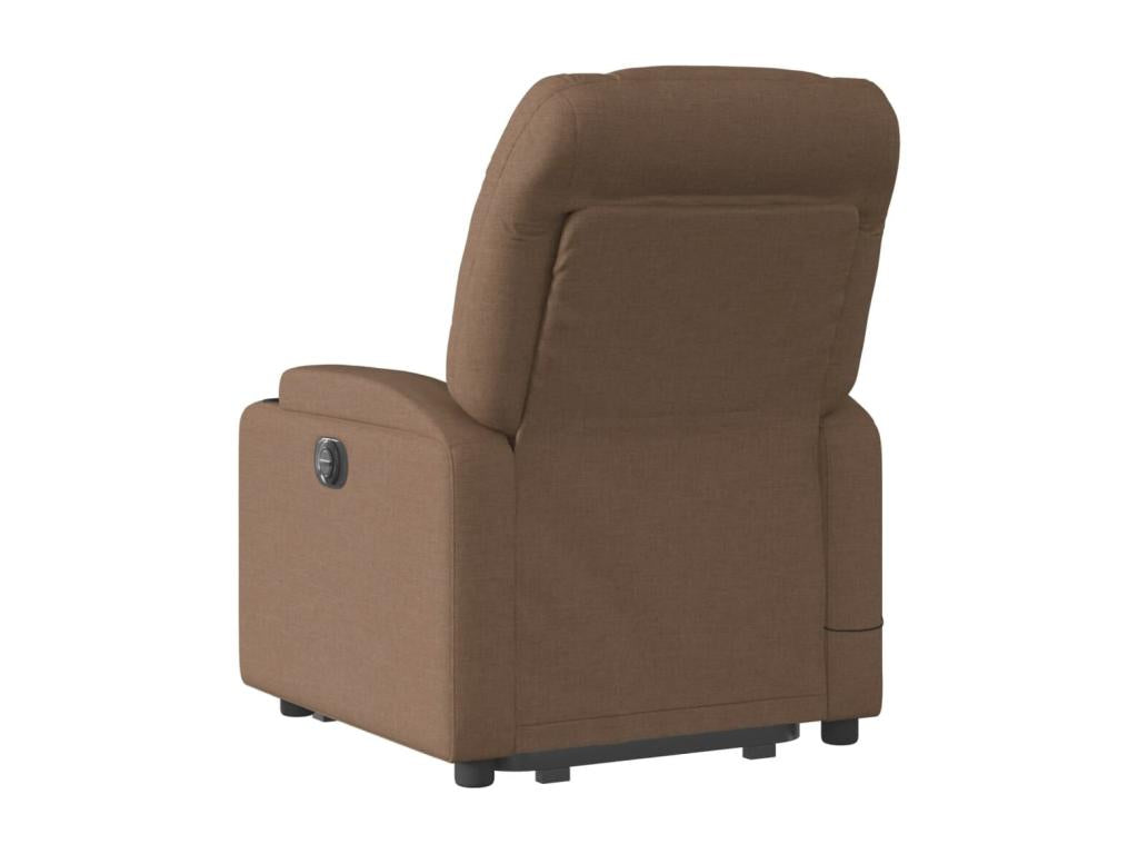 Fauteuil de massage inclinable Marron Tissu MUQG48679