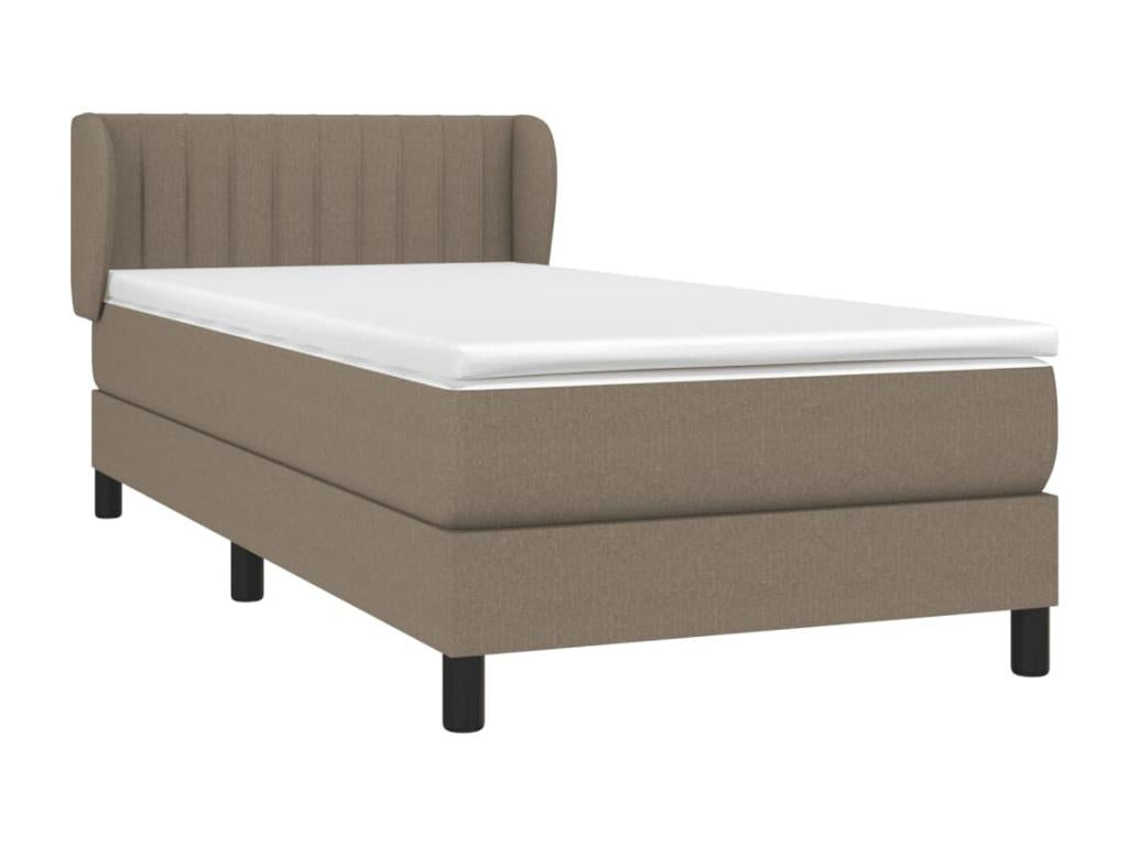 Lit à sommier tapissier avec matelas Dekonao 100x200 cm Tissu HJGT74172