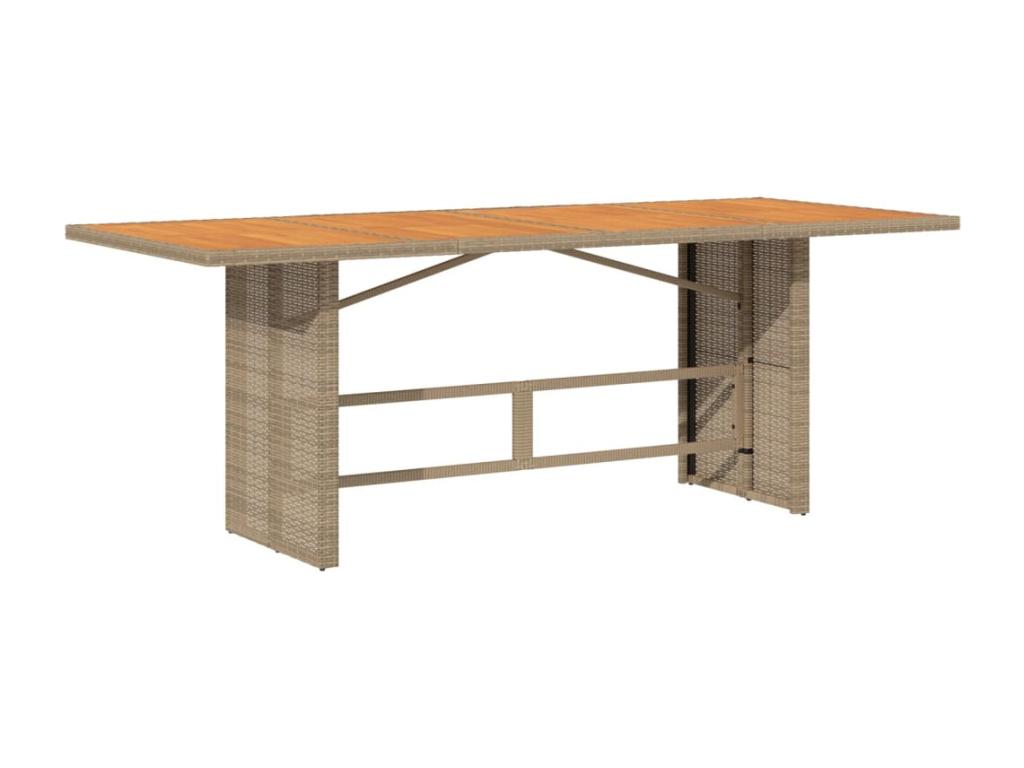 Ensemble à manger de jardin coussins 7 pièces méDekonao beige rotin RPTS31741
