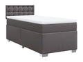 Sommier à Dekonao de lit avec matelas Gris 90x190 cm Similicuir XGIY52461