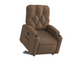 Fauteuil inclinable électrique marron tissu XOOO16272