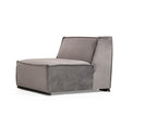 Canapé d'angle gauche modulable avec 4 coussins Nobellea Bois massif et Tissu Gris VKUS88702