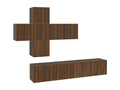 Ensemble de meubles TV 7 pièces Chêne marron Bois d'ingénierie GJVS86399