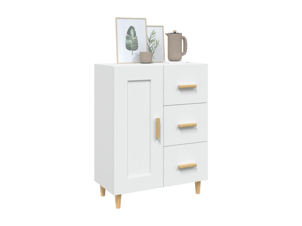 Buffet Blanc 69,5x34x90 cm Bois d'ingénierie HZWV89246