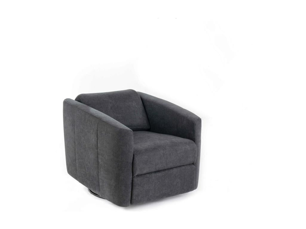Nobellea - Fauteuil inclinable manuel en tissu Gris Foncé YOKO17560