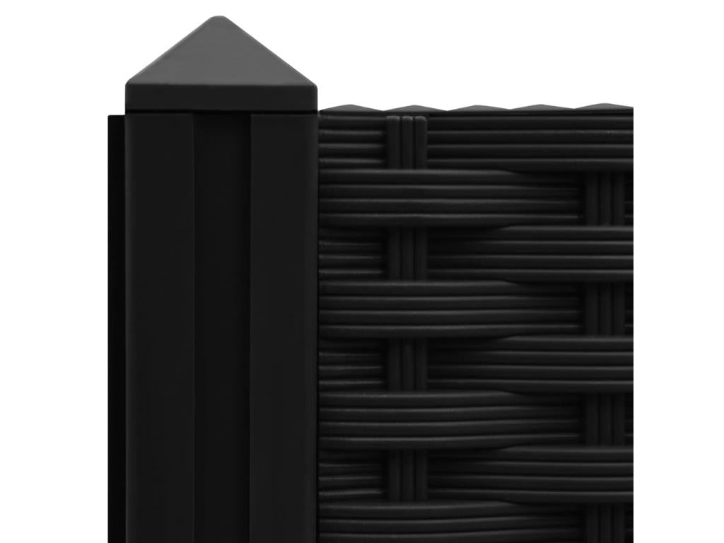 Jardinière lit surélevé plantes noire 160x40x71 cm 02 0000923 RAJJ23236