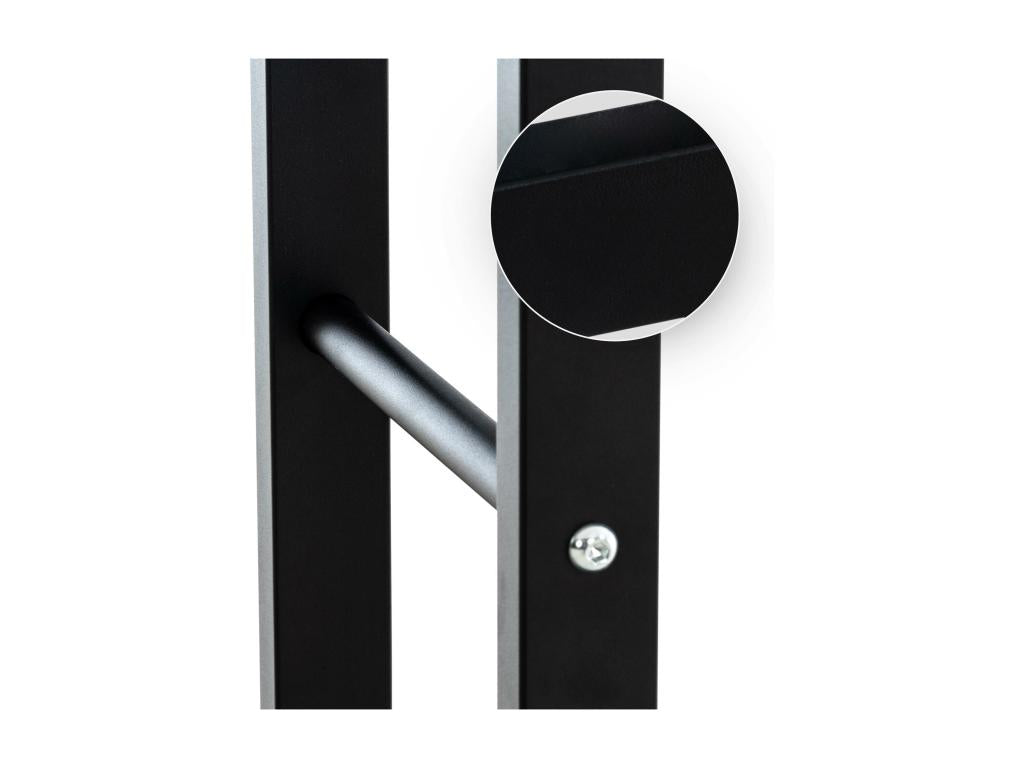 Etagère bois de cheminée - Métal - 25x80x150 cm - Noir - Dekonao NGLR68780