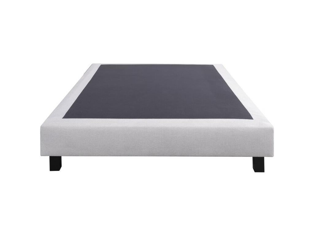 Ensemble Matelas Dekonao Mousse 27 cm mousses haute densité ferme face été/hiver sommier gris ep20cm 140x200cm GSMZ80878