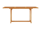 Dekonao Premium - Table de jardin 150x90x75 cm Bois de teck massif LUIK59083