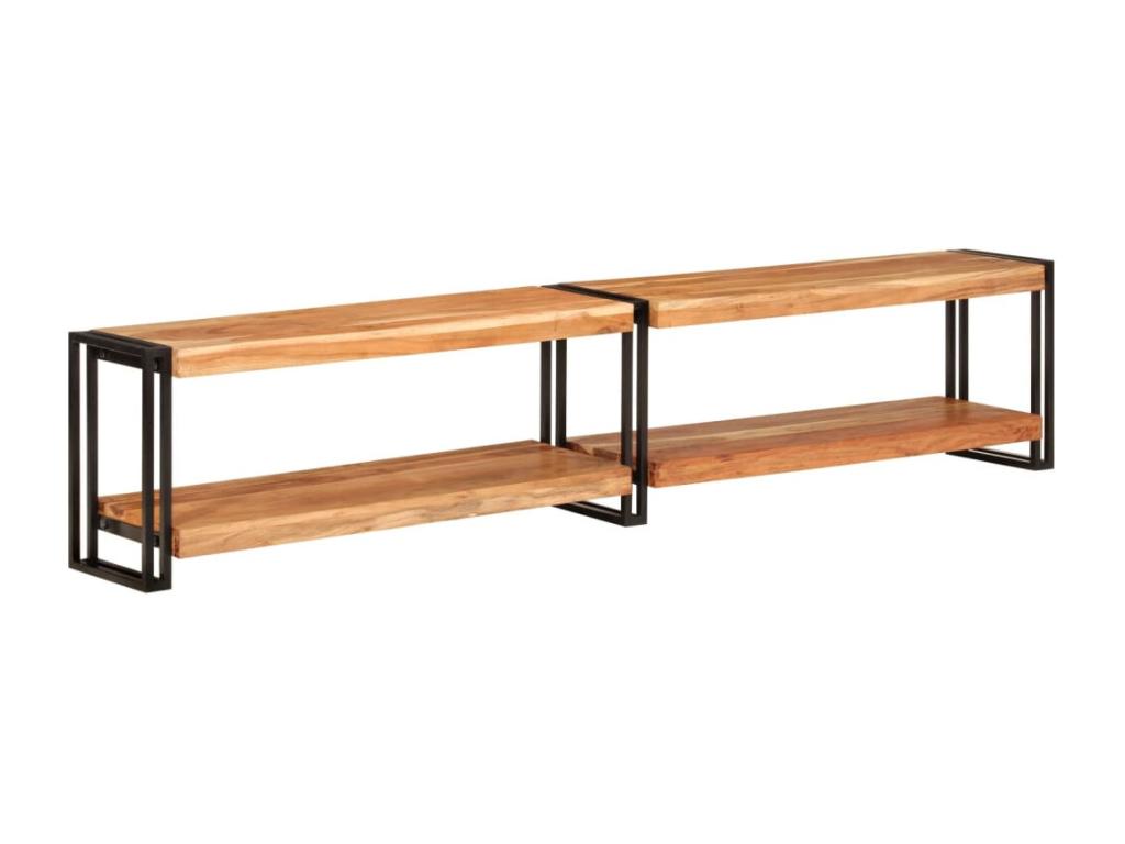 Meuble TV 200x30x40 cm bois d'Dekonao massif XDSW35293