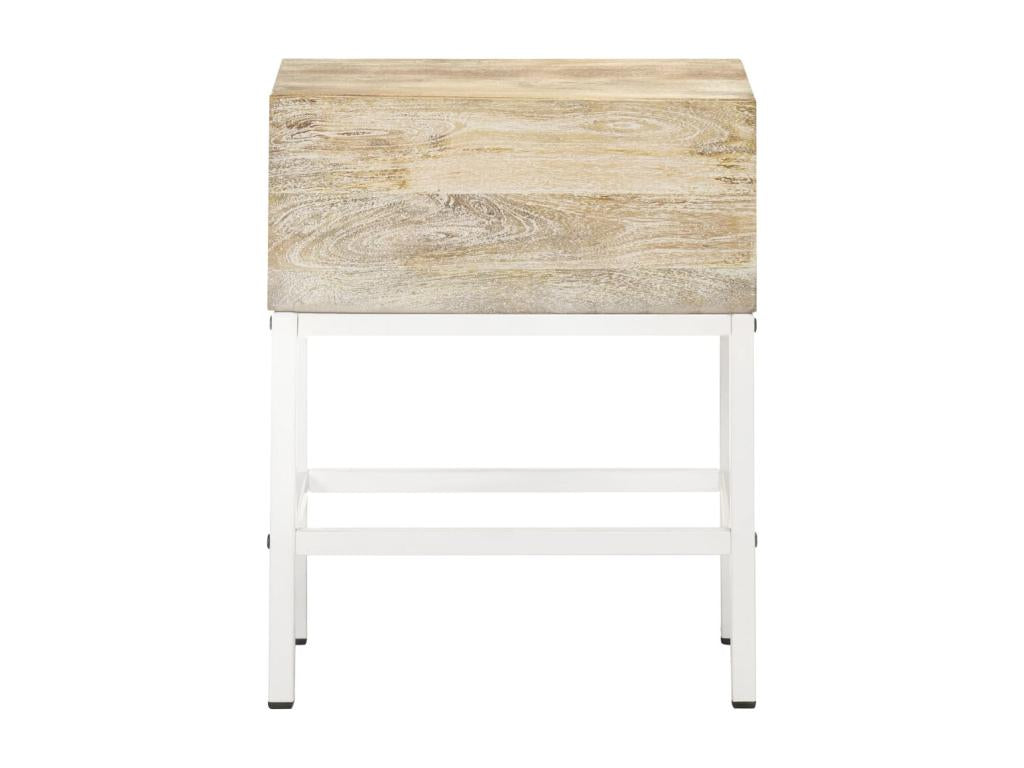 Table de chevet 40x30x50 cm Bois de manguier massif VLUG56078