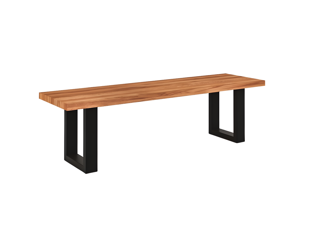 Ligniva - Banc de table en cœur de hêtre huilé naturel HCUC64194