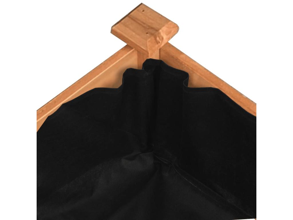 Lit surélevé de jardin doublure 240x60x25 cm bois massif sapin KFGO31144