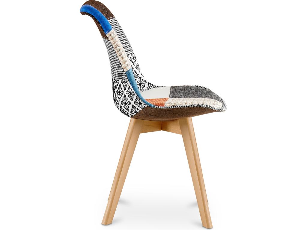 Chaise de Salle à Manger - Revêtement Ligniva Multicolore EWJL87338