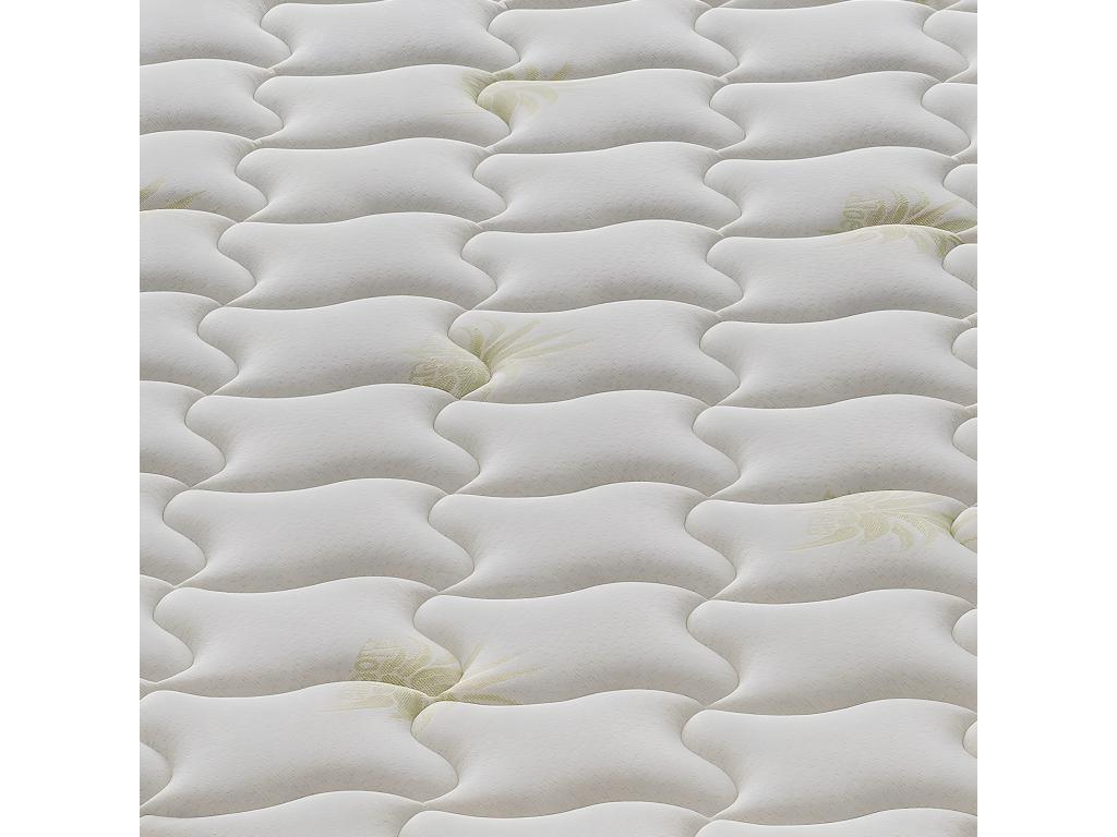 Matelas en mousse à mémoire de forme - 9 zones différentes - Haut 25 cm - Housse amovible en aloès 105x200 cm ZVDI82388