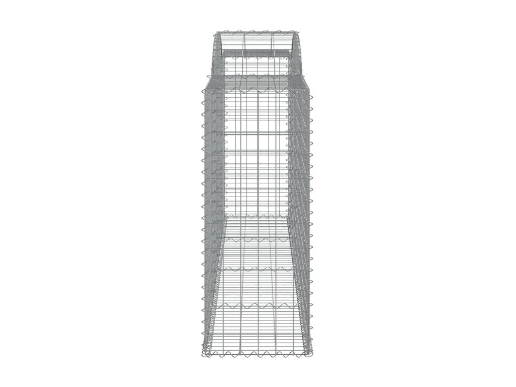 Paniers à gabions arqués 5 pièces 300x50x120/140 cm fer galvanisé PYPF42019