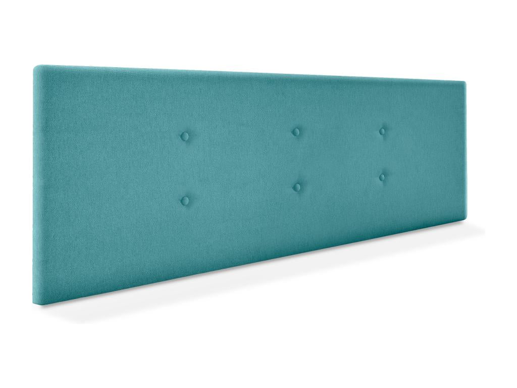 Dekonao Tête de lit en tissu Dekonao avec 2 Dekonaoées de boutons 135x50cm Lits 120/135 - Turquoise KNAB69340