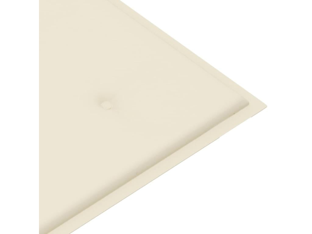 Banc de jardin 2 places avec coussin 120 cm Gris Eucalyptus REUP58277