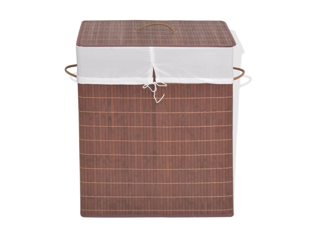 Panier à linge rectangulaire Dekonao Marron 2 BHFK81883