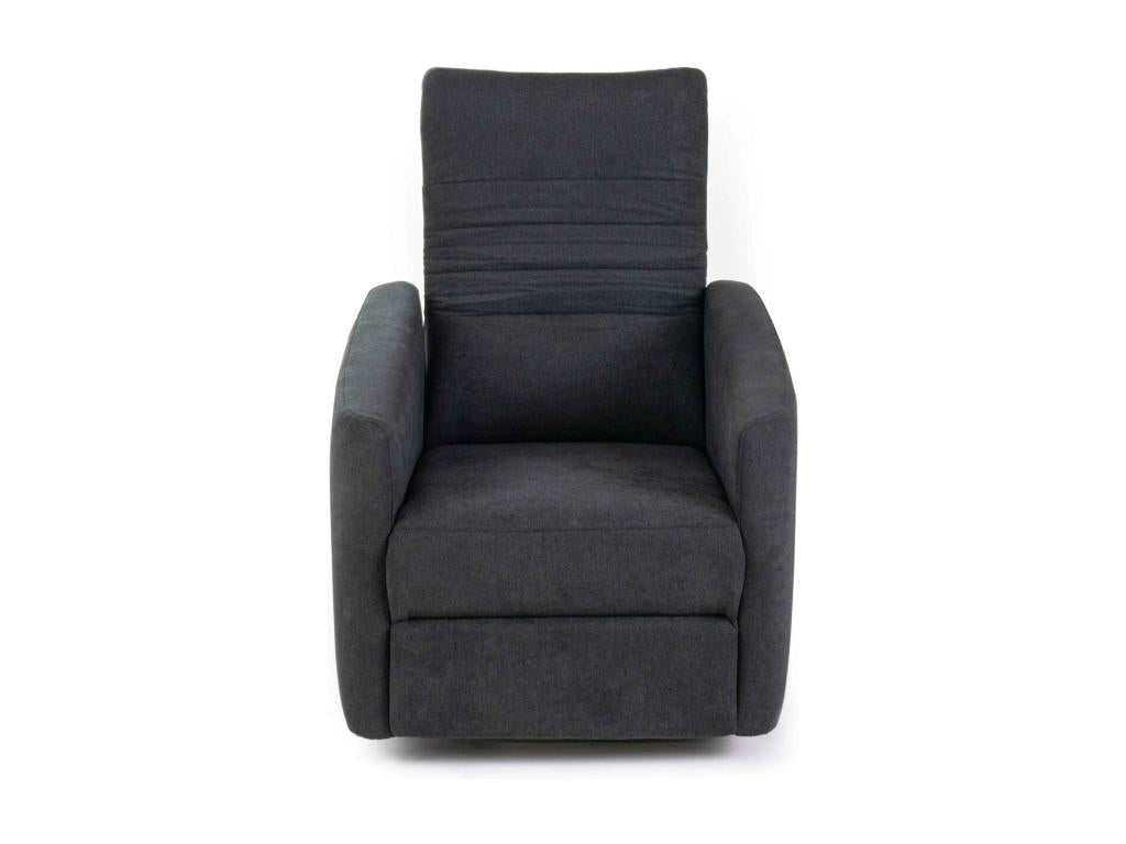 Nobellea - Fauteuil inclinable manuel en tissu Gris Foncé YOKO17560