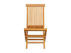Chaises pliables de jardin 6 pièces Bois de teck solide AWYW06461