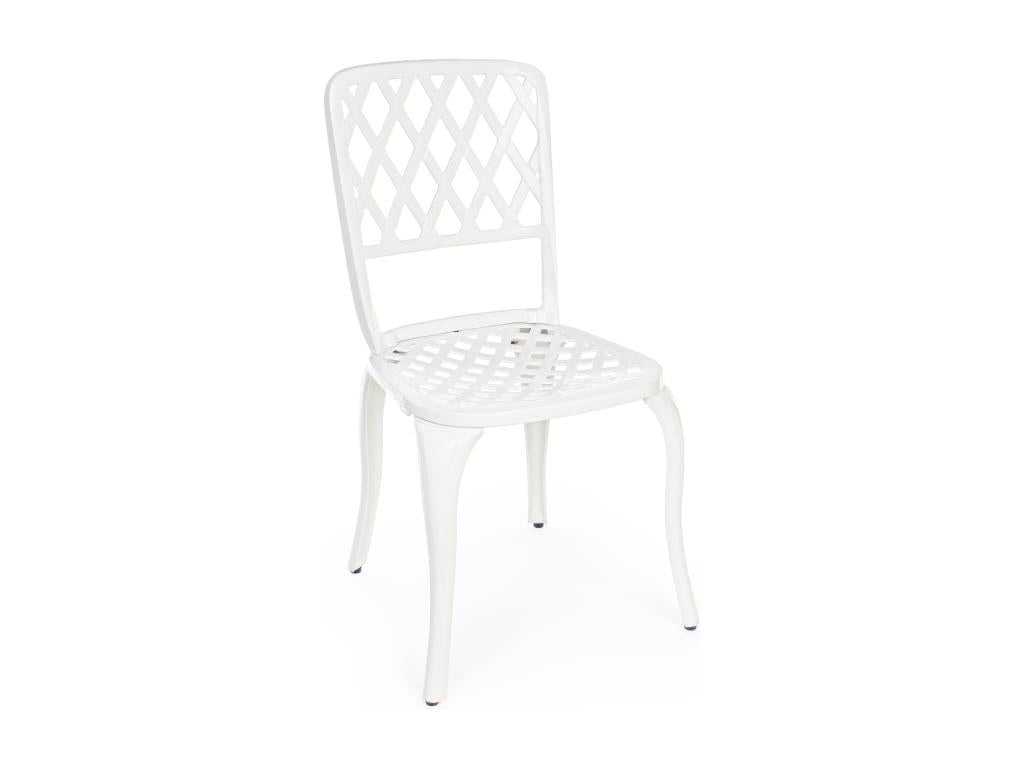 Chaise de jardin aluminium blanc Dekonao - Lot de 2 OFFT64021