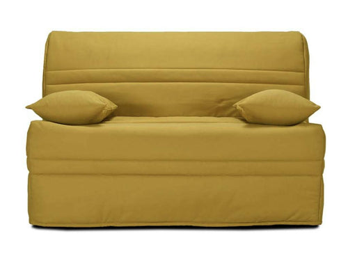 Banquette BZ tissu matelas Dekonao 15cm Dekonao 140x200-Couleur Jaune HBMF65575