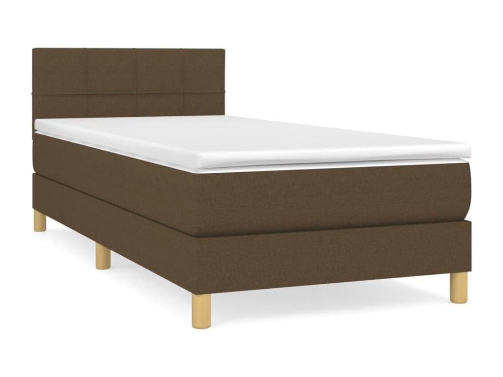 Sommier à Dekonao de lit avec matelas Marron foncé 90x190 EZRX74822