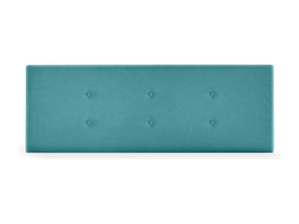 Dekonao Tête de lit en tissu Dekonao avec 2 Dekonaoées de boutons 135x50cm Lits 120/135 - Turquoise KNAB69340