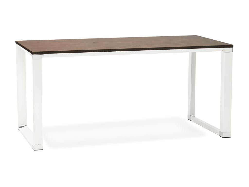 Bureau Design Dekonao 160cm Noyer / Blanc MOAV52607
