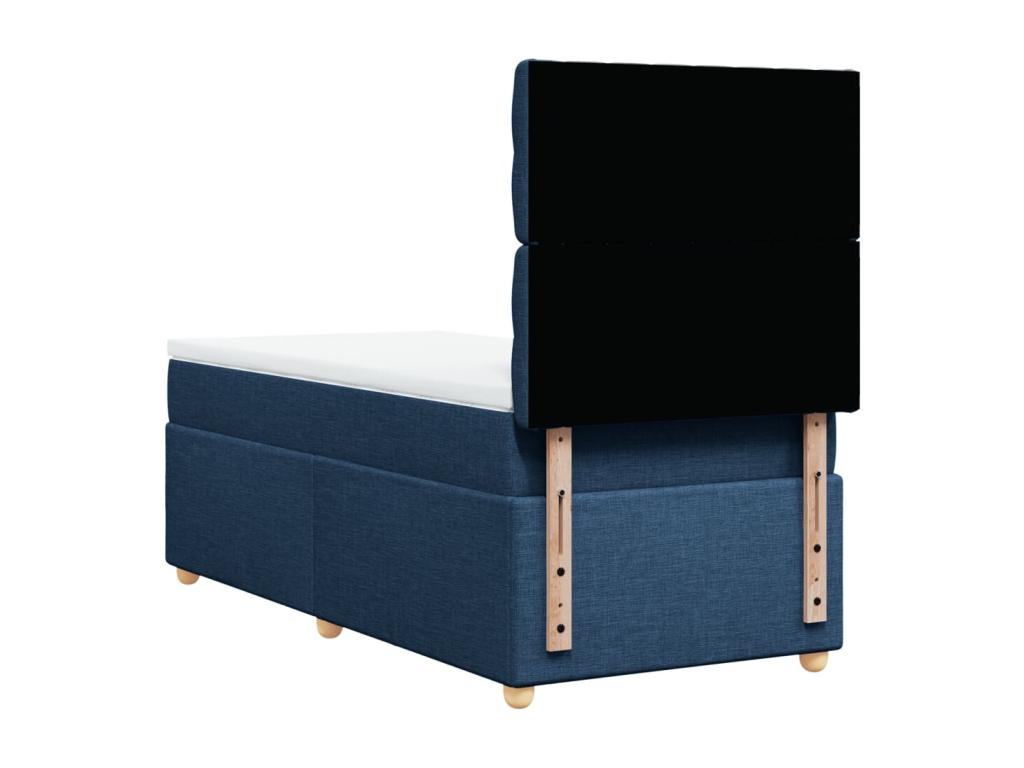 Sommier à Dekonao de lit avec matelas Bleu 90x200 cm Tissu GLRH42660