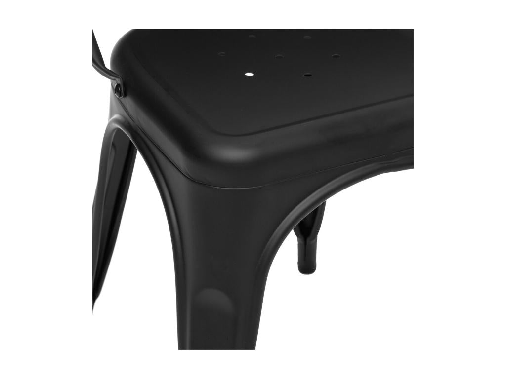 Chaise de table en Acier Noir style industriel 85 cm RPLF52863