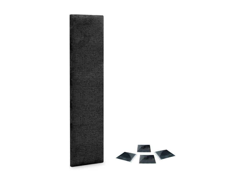 Dekonao Lot de 1 Panneaux muraux acoustiques auto-adhésifs en laine écologique avec protection absorbante contre les chocs Noir 60x20cm x1 VXKB68157