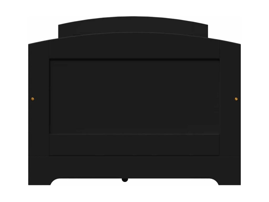 Lit de jour avec 5 tiroirs sans matelas IRUN noir 90x200 cm SRVI73162