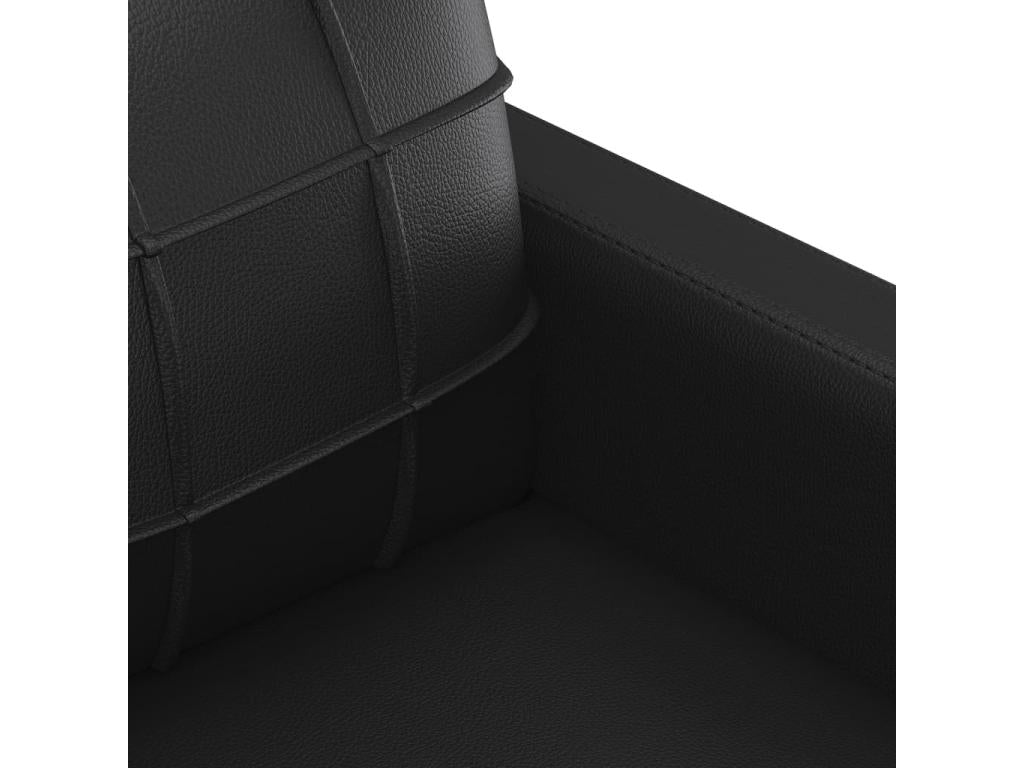 Ensemble de canapés 2 pièces avec coussins Noir Similicuir HQHW56407