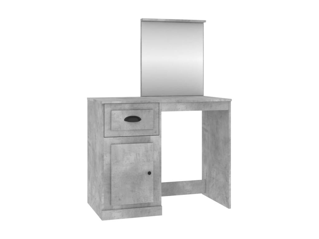 Coiffeuse table de maquillage bois marron 90x50x132.5 cm 02 0006310 QAMV97120