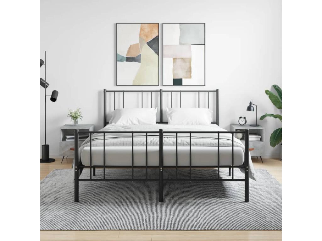 Tables de chevet 2pcs gris béton 40x35x47.5cm bois d'ingénierie XTJE35254