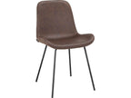 Chaise de salle à manger Ligniva 2pk Marron PBBC71311