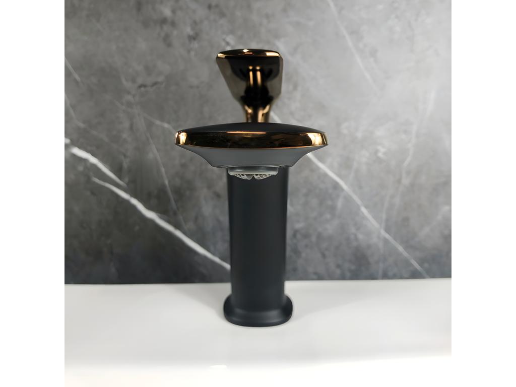 Robinet mitigeur lavabo Noir / Or rose - Dekonao ZFRK59894