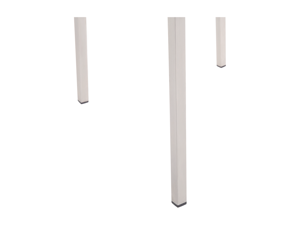 Lot de 6 chaises de jardin Dekonao Acier inox Blanc VXVV14008