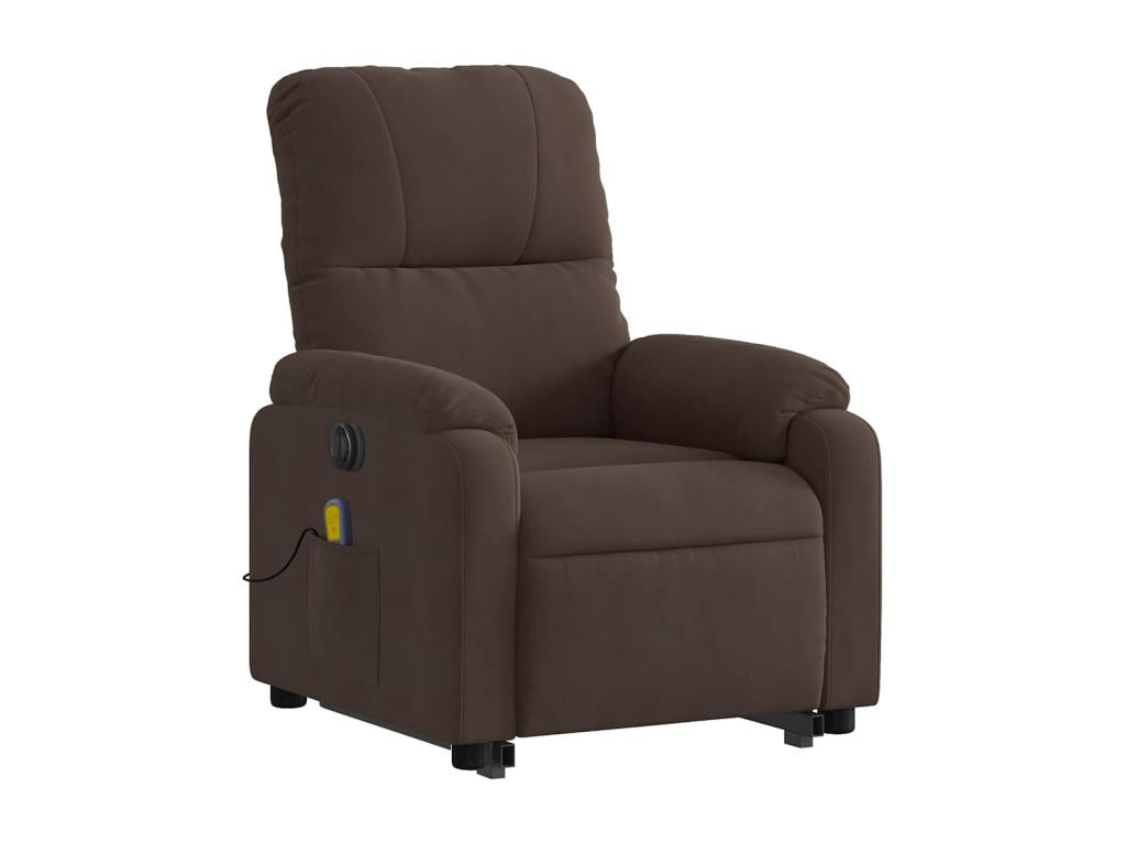Fauteuil inclinable de massage électrique marron ZIYJ86410