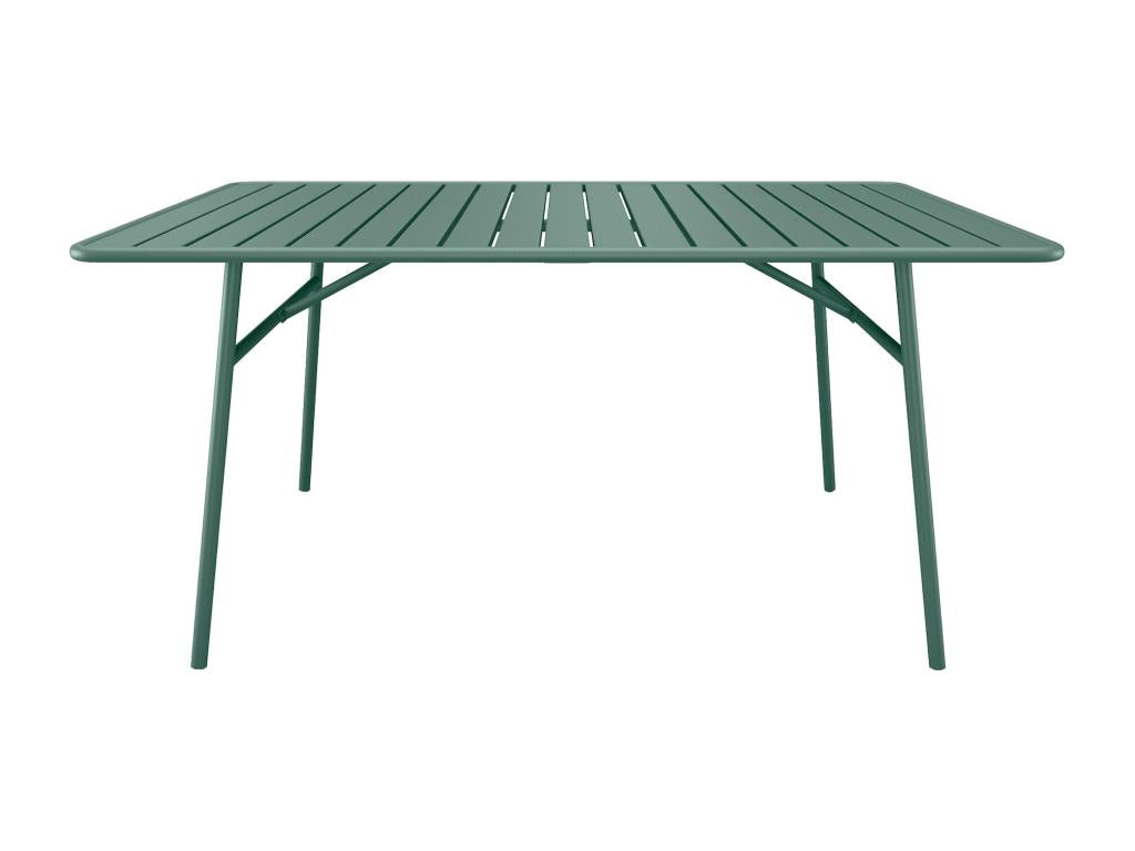Table de jardin L.200 cm en métal - Vert amande - Dekonao SQAW04602