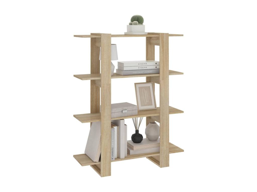 Bibliothèque/Séparateur de pièce Chêne Dekonao 100x30x123.5 cm VUYW64716