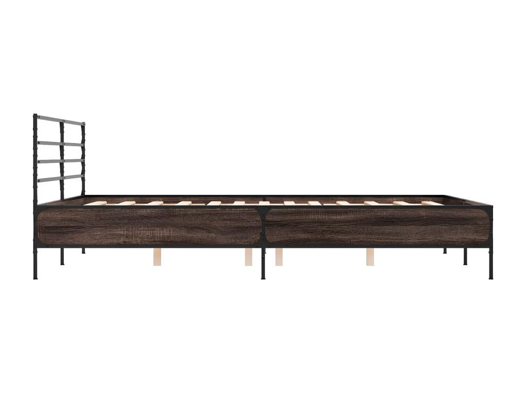 Cadre de lit sans matelas chêne marron 120x200 cm ZZLW46339