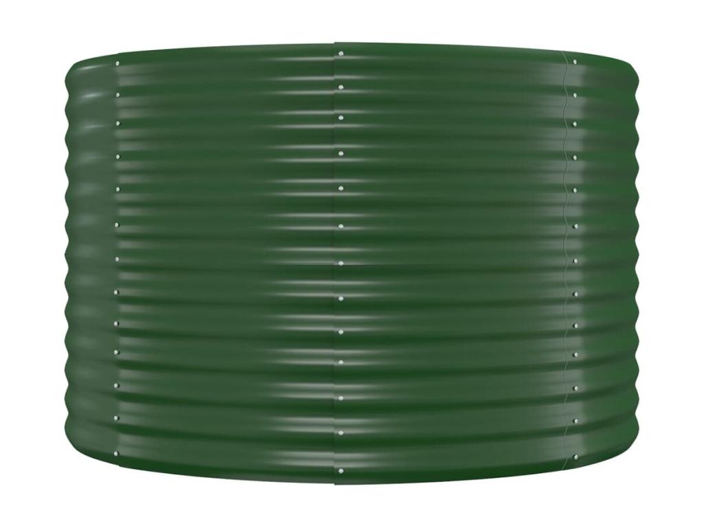 Lit surélevé de jardin Acier enduit de poudre 322x100x68cm Vert BCGH93075