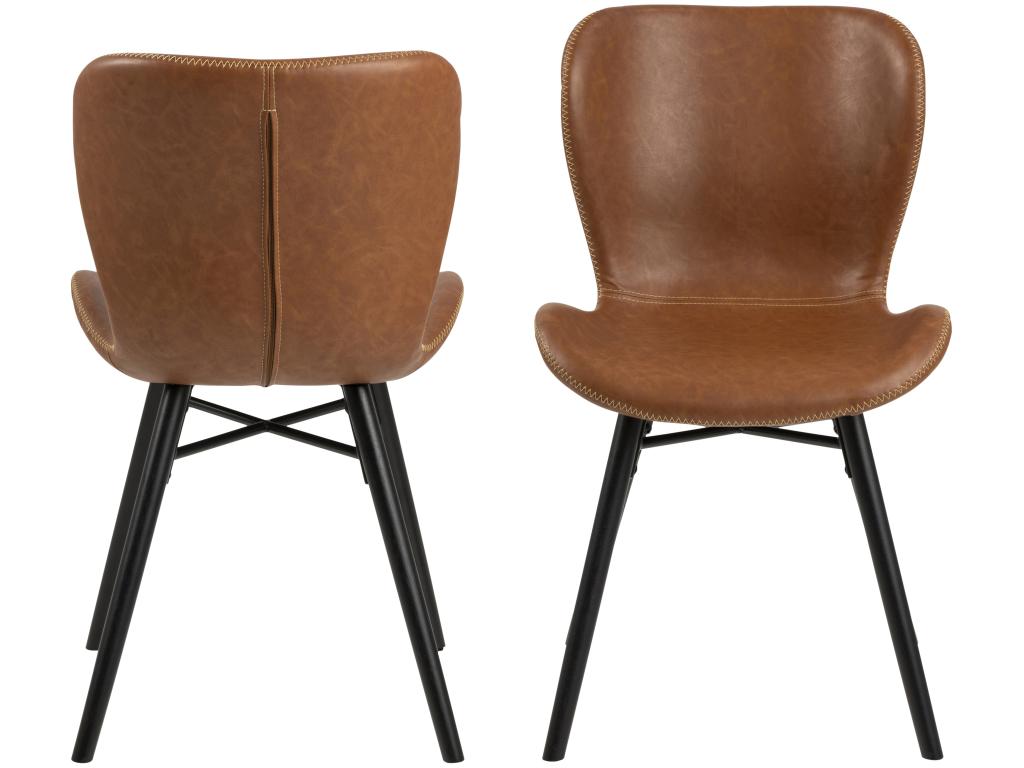 Dekonao Chaise de salle à manger marron. SYQI50652