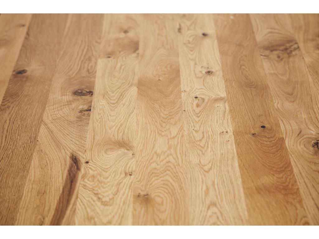 Dekonao - Table en chêne sauvage huilé naturel 90x160 RQCN64279